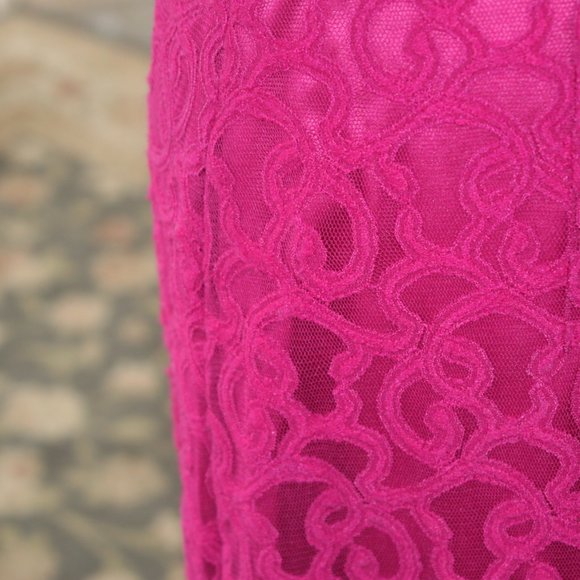 Lovely Lace Overlay Dress - Picture 4 of 6